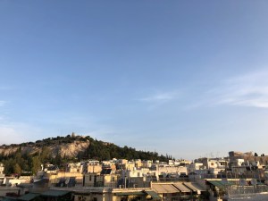 athens morning view