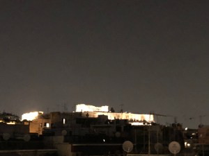 night view athens